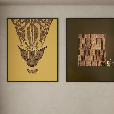 中古风抽象挂画 装饰画