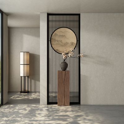 新中式宋式隔断 玄关