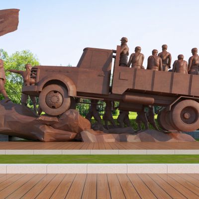 现代红色文化雕塑 