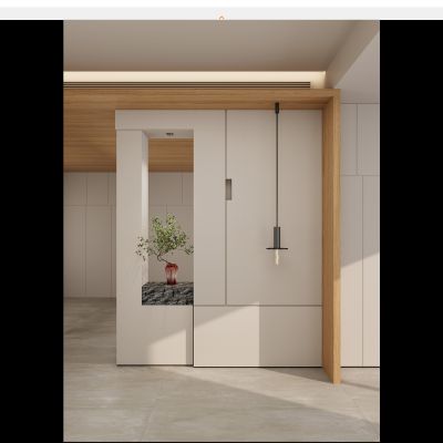 北欧 奶油风 几何造型 吊灯 隔断 端景 玄关