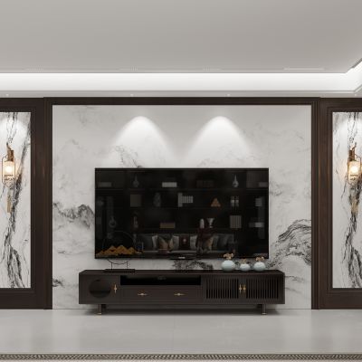 中式电视背景墙