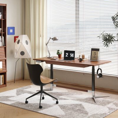 现代中古书桌椅 成品书桌椅 中古风升降书桌