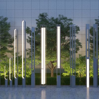 现代 庭院灯