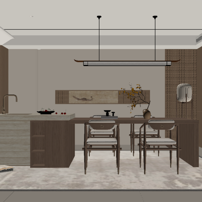 禅意新中式家居餐厅