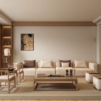 宋式新中式客厅 沙发