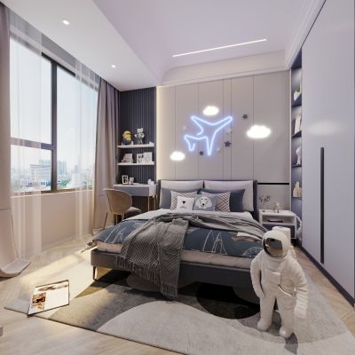 现代儿童房卧室