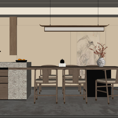 禅意新中式家居餐厅