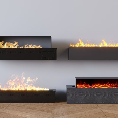 现代壁炉组合 火炉 取暖器 电暖炉 