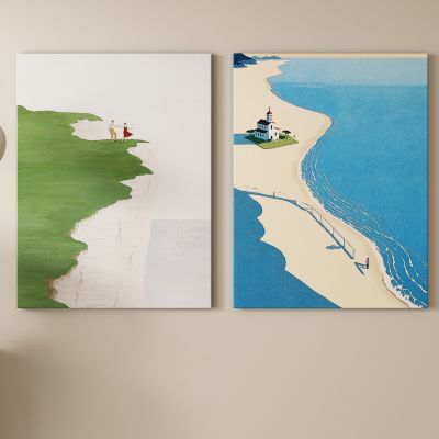 现代奶油风抽象装饰画 挂画