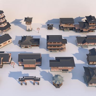 中式宋代古建筑