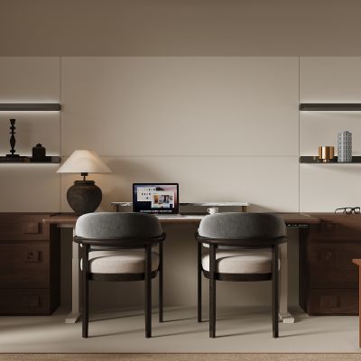 现代开放式书房