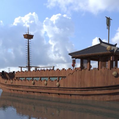 新中式船屋船舫