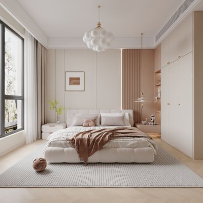 现代奶油风卧室