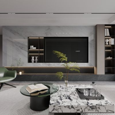 现代客餐厅3D模型