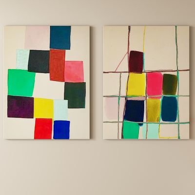 现代奶油风抽象装饰画 挂画