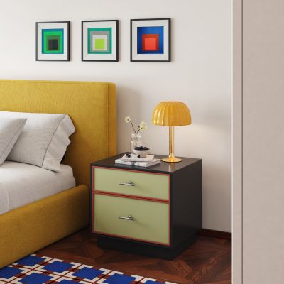 现代中古床头柜 巴豪斯床头柜 床头柜摆件 现代床头柜