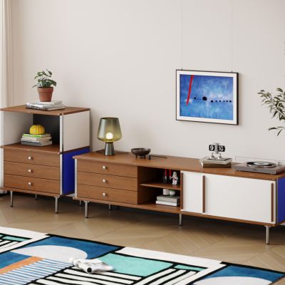 现代中古电视柜 电视柜组合 边柜 成品电视柜 巴豪斯边柜 巴豪斯电视柜