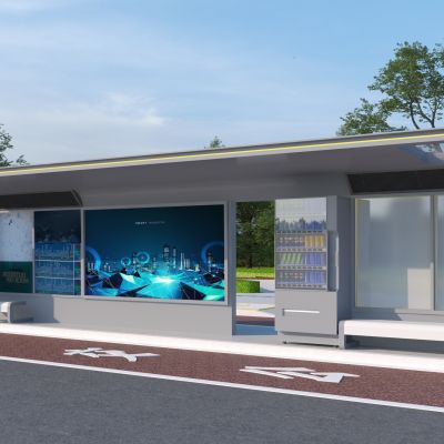 现代智慧公交站台