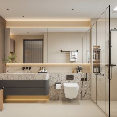 意式轻奢主卫生间