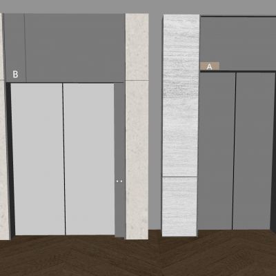 现代电梯厅 不锈钢电梯门 升降梯 电梯厅