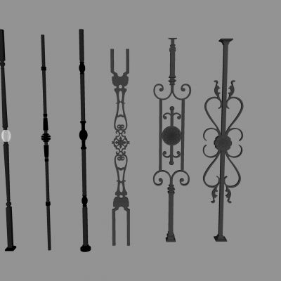 铁艺楼梯扶手 铁艺门把手 楼梯护栏 围栏 扶手