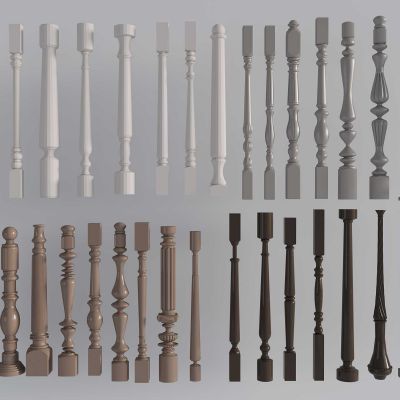 现代罗马柱组合 木质罗马柱 金属罗马柱 圆柱方柱 楼梯扶手