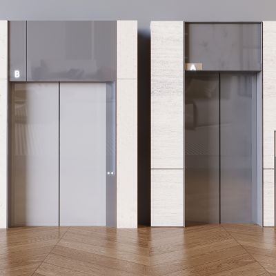 现代电梯厅 不锈钢电梯门 升降梯 电梯厅