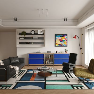 现代包豪斯客厅 横厅 小户型 孟菲斯客厅