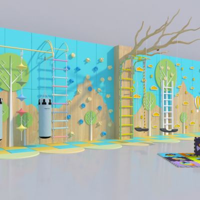 现代儿童攀爬墙