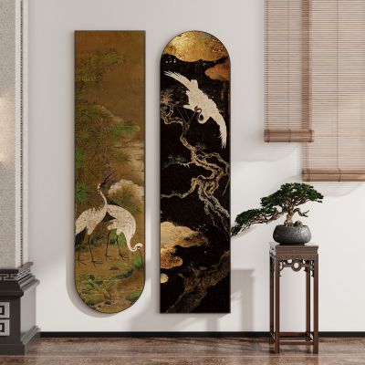 现代新中式禅意中古风侘寂风挂画墙饰装饰画组合