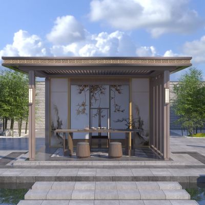 新中式亭子 