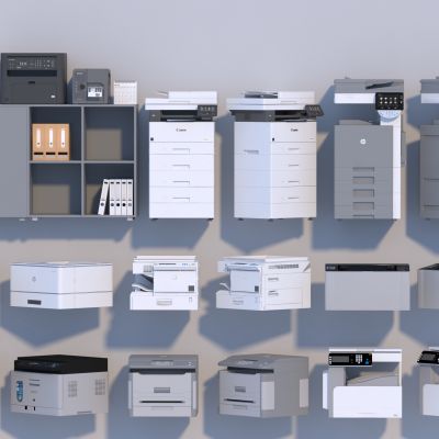 现代打印机组合 