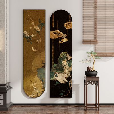 现代新中式禅意中古风侘寂风挂画墙饰装饰画组合