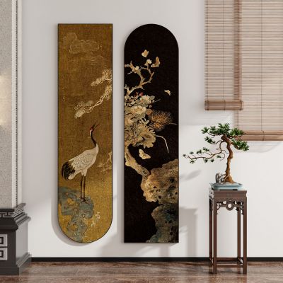 现代新中式禅意中古风侘寂风挂画墙饰装饰画组合