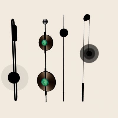  现代壁灯组合 圆盘壁灯  客厅壁灯 卧室壁灯