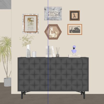 现代中古风玄关柜 边柜