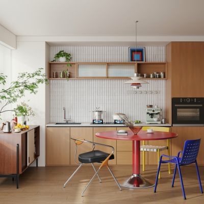 现代巴豪斯餐厅 包豪斯餐桌椅