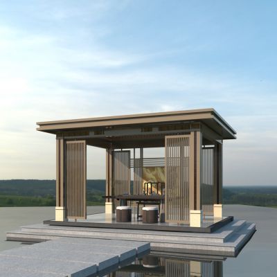 新中式景观凉亭
