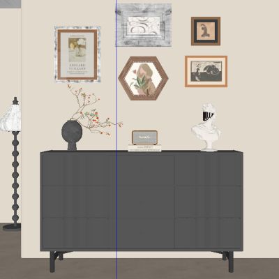 现代中古风玄关柜 边柜