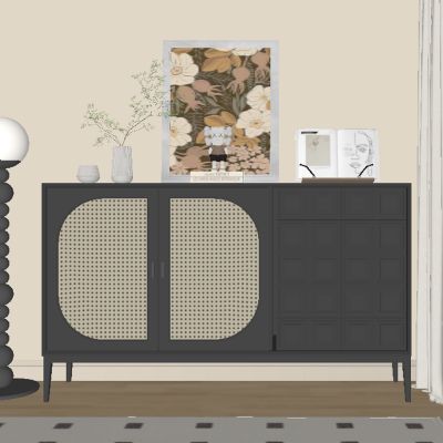 中古风玄关柜 边柜