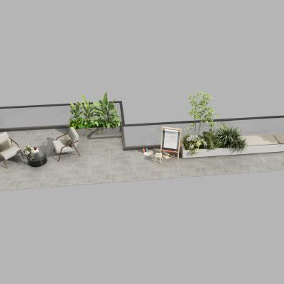  现代露台景观