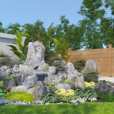 现代假山石头