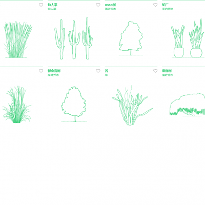 植物-矢量线稿合集