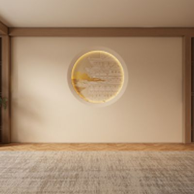 新中式宋式客厅背景墙