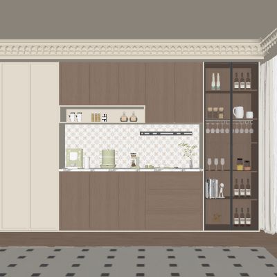 中古风酒柜 餐边柜