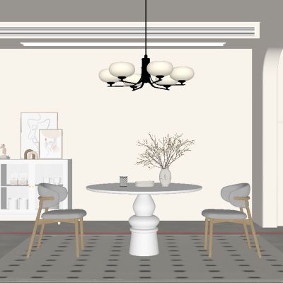 现代餐厅 餐桌椅