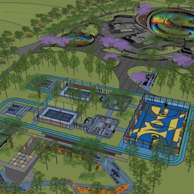 工业风集装箱改造民宿商业街步行街广场外摆咖啡吧创意街区景观