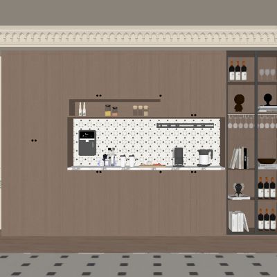 中古风酒柜 餐边柜