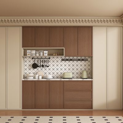 中古风酒柜 餐边柜