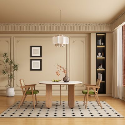 中古风餐厅 餐桌椅